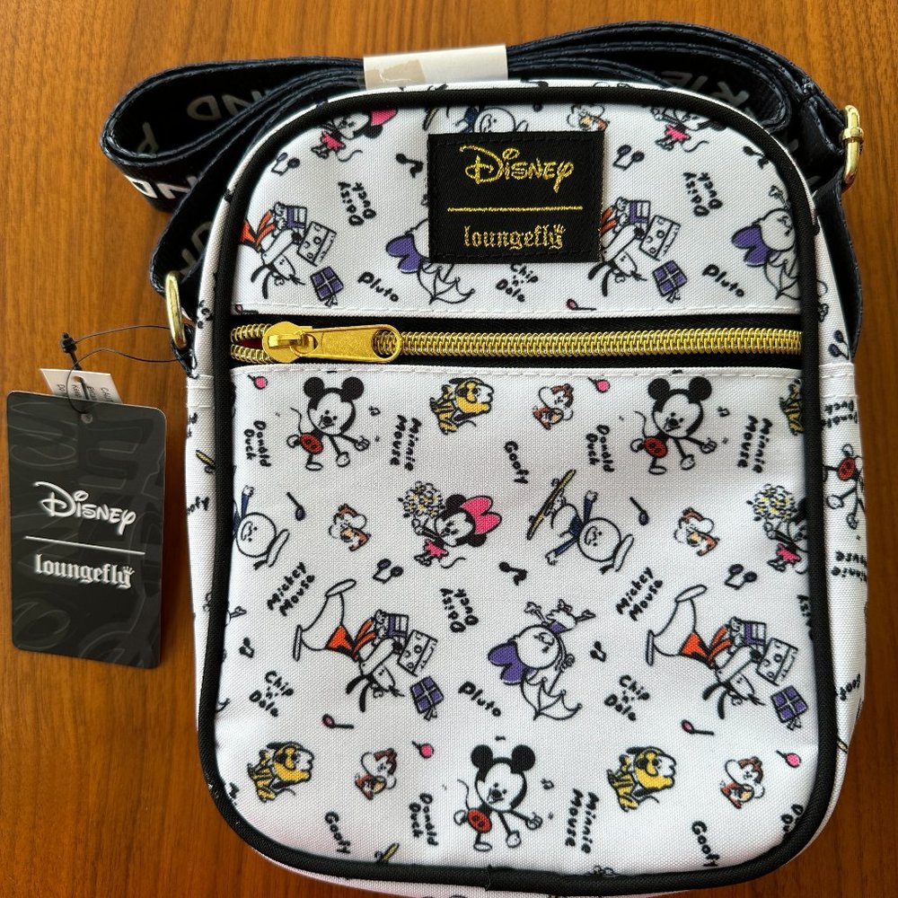 Disney Mickey Minnie Donald Daisy Goofy Loungefly Crossbody (NWT)